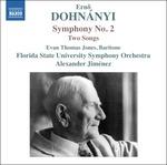 Sinfonia n.2 in Mi maggiore op.40 - 2 Lieder per baritono e orchestra op.22 - CD Audio di Erno Dohnanyi
