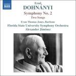 Sinfonia n.2 in Mi maggiore op.40 - 2 Lieder per baritono e orchestra op.22 - CD Audio di Erno Dohnanyi