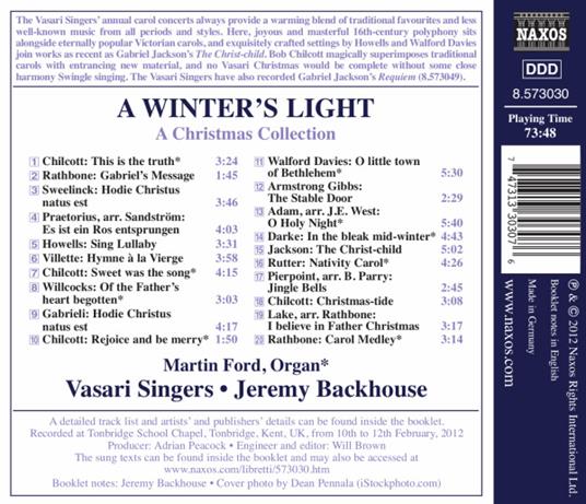 A Winter's Light - CD Audio di Vasari Singers - 2