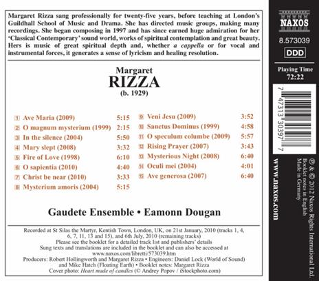 Mysterium Amoris - CD Audio di Margaret Rizza - 2