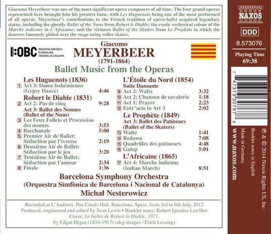 Balletti dalle opere - CD Audio di Giacomo Meyerbeer - 2