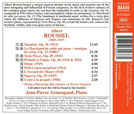 Musica per pianoforte completa vol.1 - CD Audio di Albert Roussel,Jean-Pierre Armengaud - 2