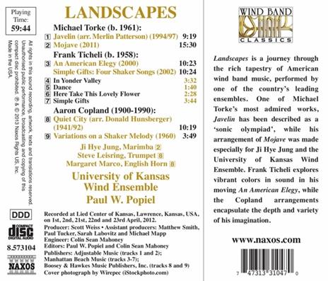 Landscapes - CD Audio di Aaron Copland - 2