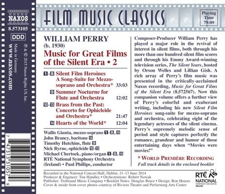 Music for Great Films of the Silent Era vol.2 (Colonna sonora) - CD Audio di William Perry,RTE Nation Symphony Orchestra - 2