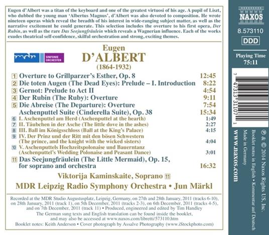Opere orchestrali - CD Audio di Eugen D'Albert,Jun Märkl - 2