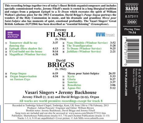 Musica corale - CD Audio di Jeremy Filsell,David Briggs - 2