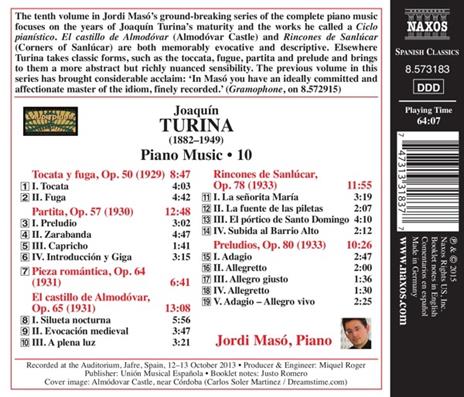 Opere per pianoforte vol.10 - CD Audio di Joaquin Turina - 2