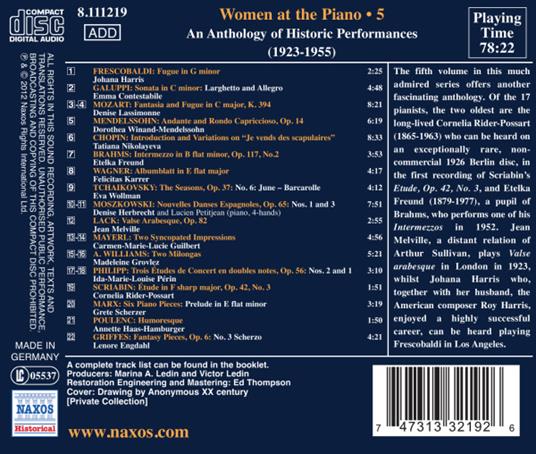 Women At The Piano Vol.5 - CD Audio - 2