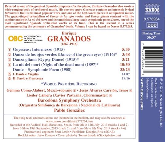 Opere orchestrali vol.2 (Integrale) - CD Audio di Enrique Granados - 2