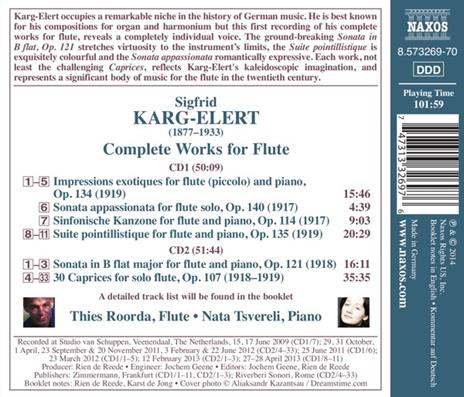 Opere per flauto e pianoforte - CD Audio di Sigfrid Karg-Elert - 2