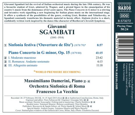 Piano Concerto In G Minor - CD Audio di Giovanni Sgambati - 2