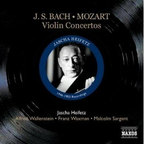 Concerti per violino BWV1041, BWV1042 - Concerto per 2 violini BWV1043 / Concerto per violino n.5 - CD Audio di Johann Sebastian Bach,Wolfgang Amadeus Mozart,Jascha Heifetz,London Symphony Orchestra,Los Angeles Philharmonic Orchestra,RCA Victor Chamber Orchestra,Malcolm Sargent,Alfred Wallenstein