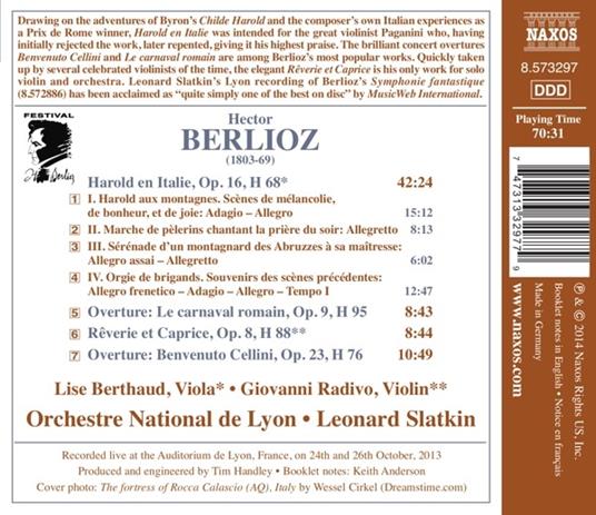 Aroldo in Italia e altre opere orchestrali - CD Audio di Hector Berlioz,Leonard Slatkin - 2