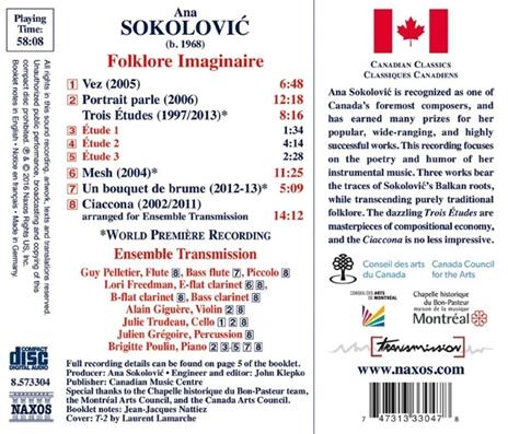 Folklore imaginaire - CD Audio di Ana Sokolovic - 2