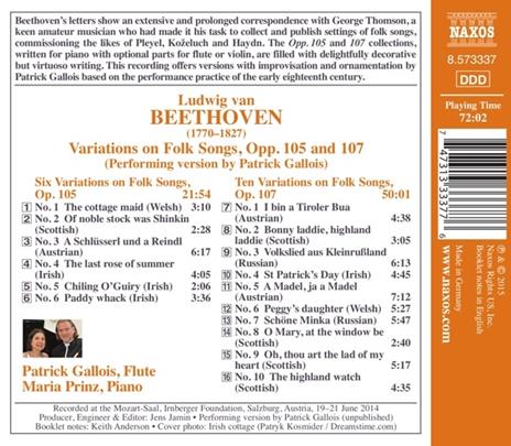 Variazioni su temi popolari - CD Audio di Ludwig van Beethoven - 2