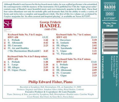 Suites per tastiera vol.2 - CD Audio di Georg Friedrich Händel,Philip Edward Fisher - 2