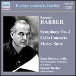 Sinfonia n.2 - Concerto per violoncello - Suite da Medea - CD Audio di Samuel Barber
