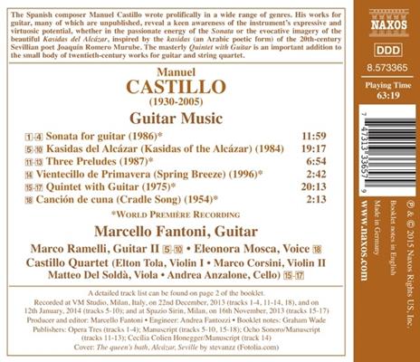 Opere per chitarra - CD Audio di Manuel Castillo - 2