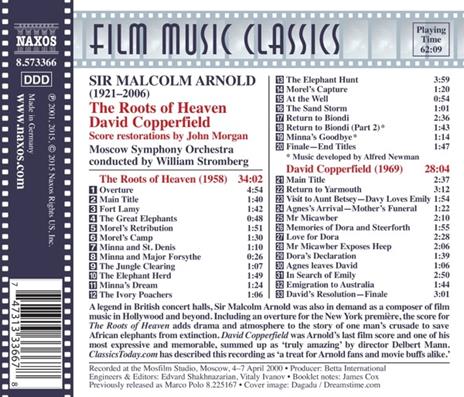 The Roots of Heaven - David Copperfield (rev. di John Morgan) (Colonna Sonora) - CD Audio di Malcolm Arnold - 2