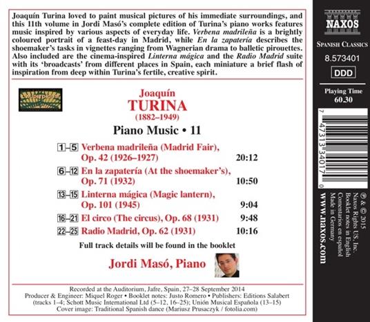 Integrale delle opere per pianoforte vol.11 - CD Audio di Joaquin Turina - 2