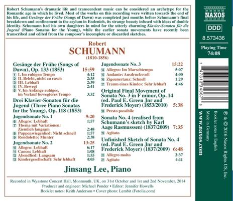 Piano Sonatas for the Young - CD Audio di Robert Schumann - 2