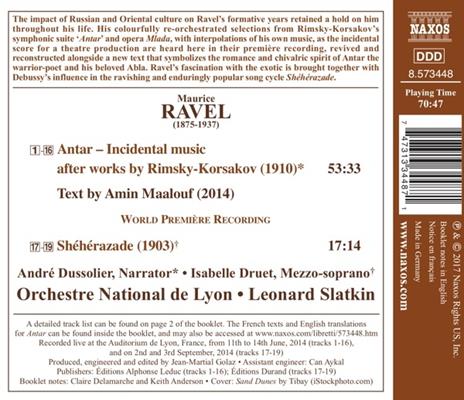 Musica orchestrale completa vol.5 - CD Audio di Maurice Ravel,Leonard Slatkin,Orchestra Nazionale di Lione - 2