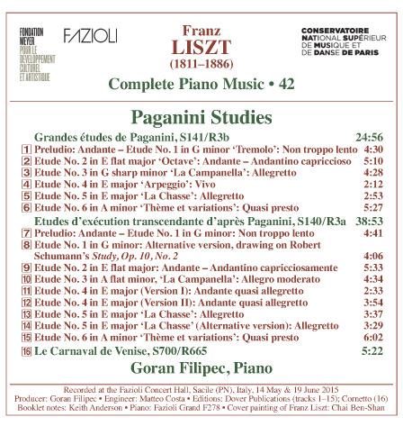 Studi da Paganini - CD Audio di Franz Liszt - 2