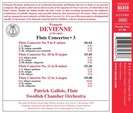 Concerti per flauto completi vol.3 - CD Audio di Patrick Gallois,Swedish Chamber Orchestra,François Devienne - 2