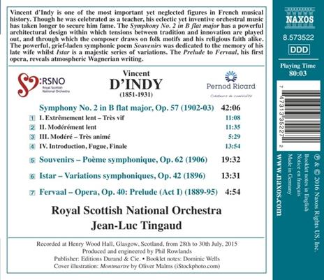 Sinfonia n.2 - Souvenir op.62 - CD Audio di Vincent D'Indy - 2