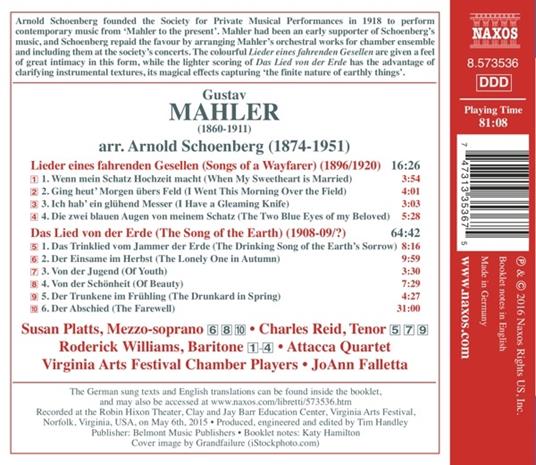 Lieder - CD Audio di Gustav Mahler - 2