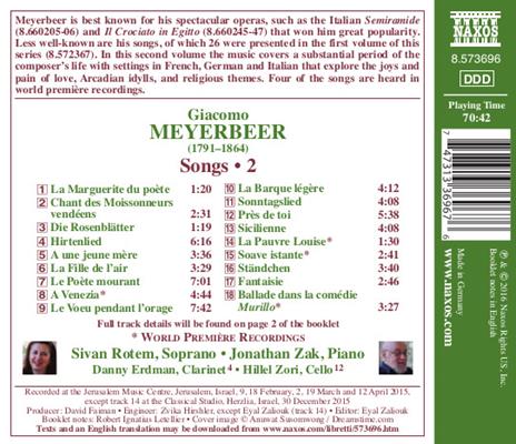 Liriche da camera vol.2 - CD Audio di Giacomo Meyerbeer - 2