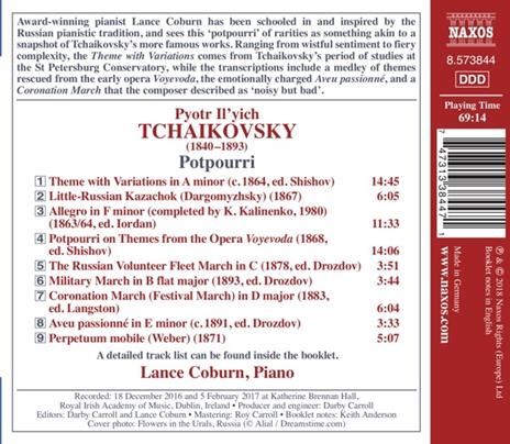 Potpourri - CD Audio di Pyotr Ilyich Tchaikovsky,Lance Coburn - 2