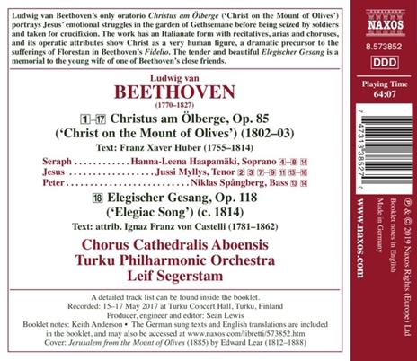 Christus am Olberge (Cristo sul monte degli ulivi) - CD Audio di Ludwig van Beethoven - 2