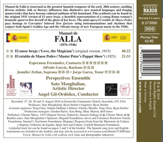 El amor brujo - CD Audio di Manuel De Falla - 2