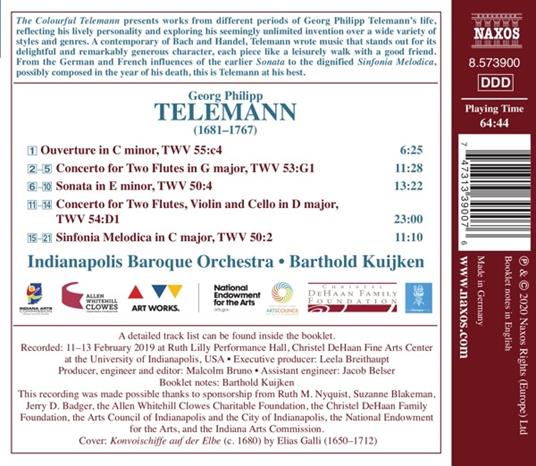 The Colourful Telemann - CD Audio di Georg Philipp Telemann - 2