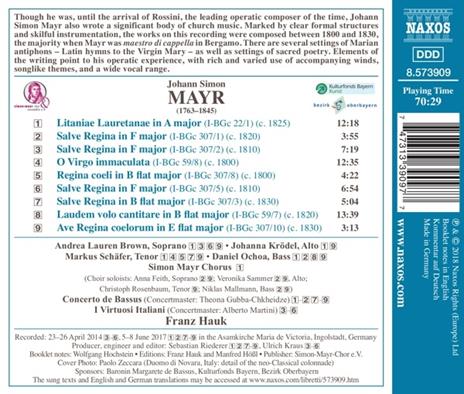 Mottetti vol.2 - CD Audio di Johann Simon Mayr,Virtuosi Italiani,Franz Hauk - 2