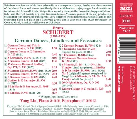 German Dances, Landlers And Ecossaises - CD Audio di Franz Schubert - 2