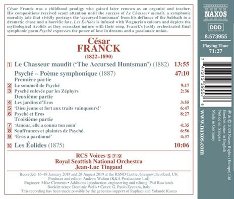 Psych- (Poème Symphonique), Le Chasseur - CD Audio di César Franck,Jean-Luc Tingaud - 3