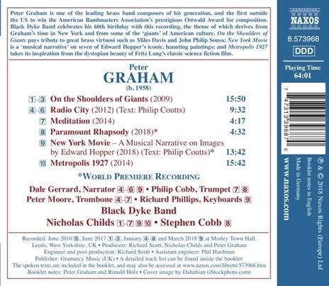 Metropolis 1927 - CD Audio di Nicholas Childs,Peter Graham - 2