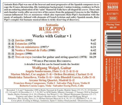 Musica completa per chitarra vol.1 - CD Audio di Antonio Ruiz-Pipó - 2