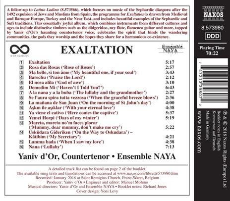 Exaltation - CD Audio di Yaniv D'Or,Ensemble NAYA - 2