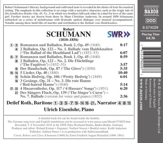 Lieder Vol.9 - CD Audio di Robert Schumann - 2