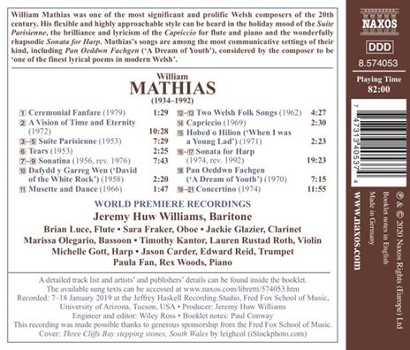 A Vision of Time and Eternity - CD Audio di William Mathias - 2