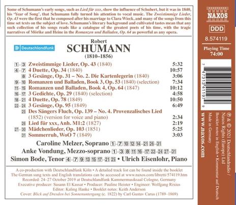 Lieder vol.10 - CD Audio di Robert Schumann - 2