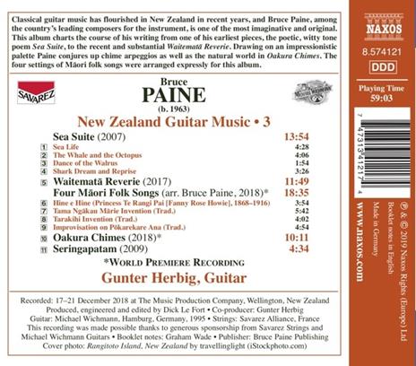 Sea Suite - Waitemata Reverie - 4 Maori Folk Songs - Oakura Chimes - Seringapatam - CD Audio di Günther Herbig,Bruce Paine - 2