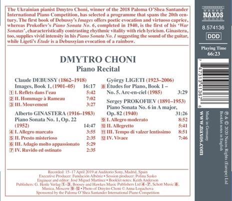 Images (Libro I) - Piano Recital - CD Audio di Claude Debussy - 3