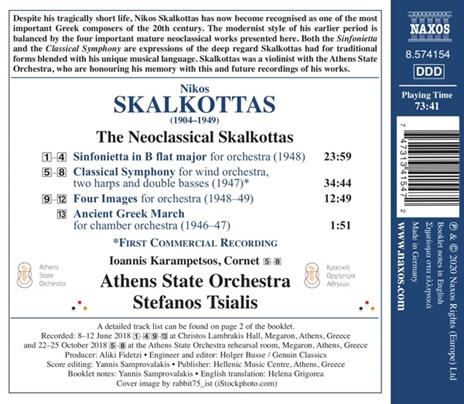 The Naoclassical Skalkottas - CD Audio di Nikos Skalkottas - 2