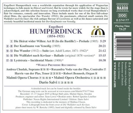 Music for the Stage - CD Audio di Engelbert Humperdinck - 2