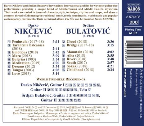Guitar Duo Recital - CD Audio di Srdjan Bulatovic - 2
