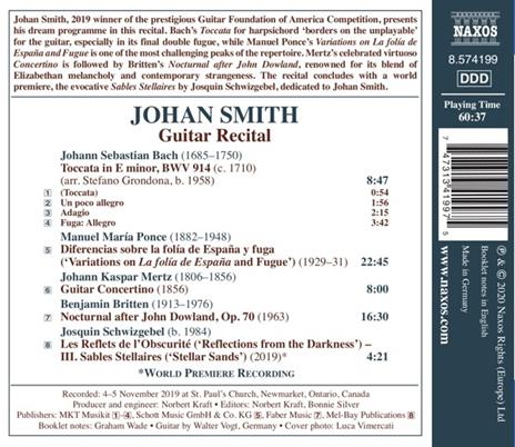 Guitar Recital - Laureate Series. Johan - CD Audio di Stefano Grondona - 2